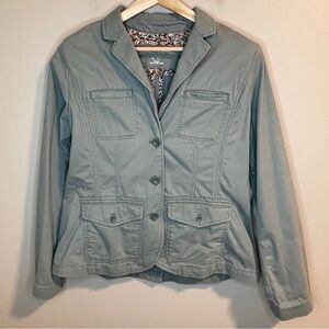Eddie Bauer Women’s Light Blue Blazer Jacket Size 10